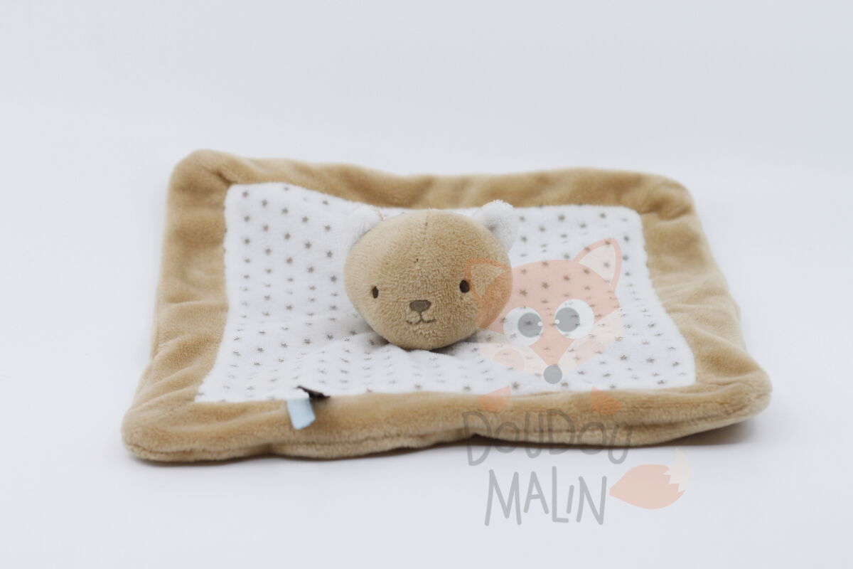 Sergent major - comforter bear brown white star 20 cm 