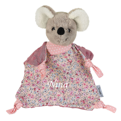  - mabel souris - plat fleur rose 22 cm 