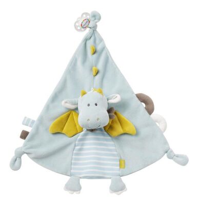  - plat dragon bleu jaune 35 cm 