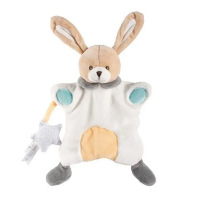 Chicco - marionnette chien blanc jaune vert étoile 25 cm 