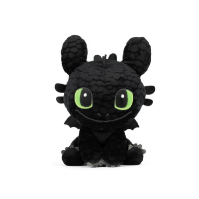 Dragons - peluche krokmou sourire noir 30 cm 