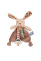  - les poupis - attache-sucette lapin marron 17 cm 