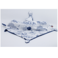  - comforter bear blue toile jouy 25 cm 