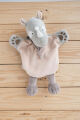  - savane - marionnette rhinocéros gris 25 cm 