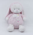 Max sax - peluche ours déguisé en lapin rose blanc nuage 25 cm 