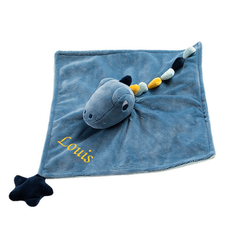  - plat dinosaure bleu 25 cm 