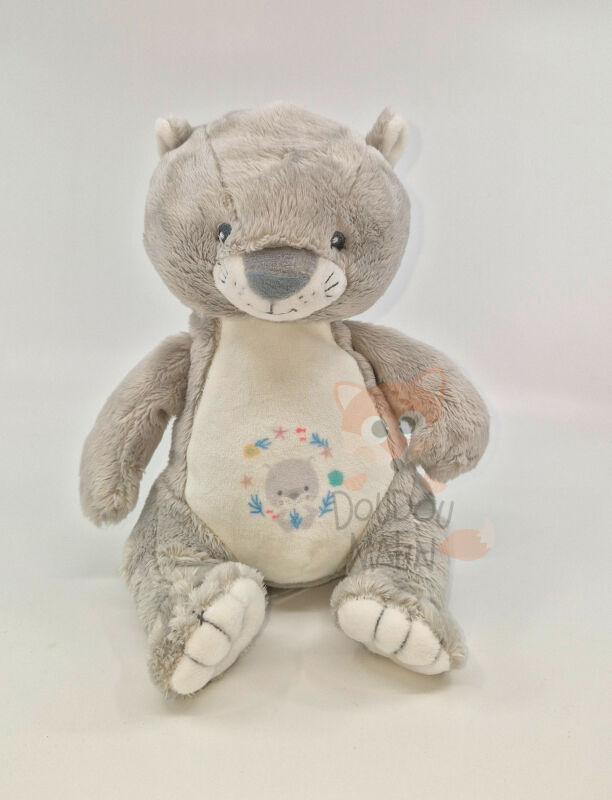  - peluche loutre gris bleu étoile mer 25 cm 