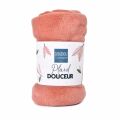  - couverture plaid polaire terracota 70 x100 cm 