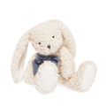  - peluche pilou lapin fabriqué en france - blanc 28 cm 