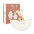  - perle - lapin rond blanc crème 26 cm 