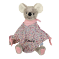  - mabel souris - plat carré fleur rose 30 cm 