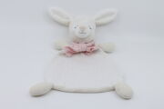 H m - lapin beige rose blanc 20 cm 