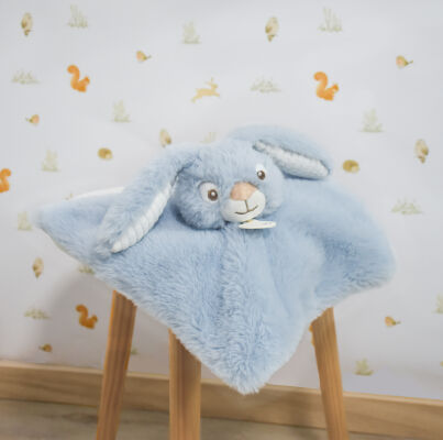   - malow lapin - plat bleu 22 cm 