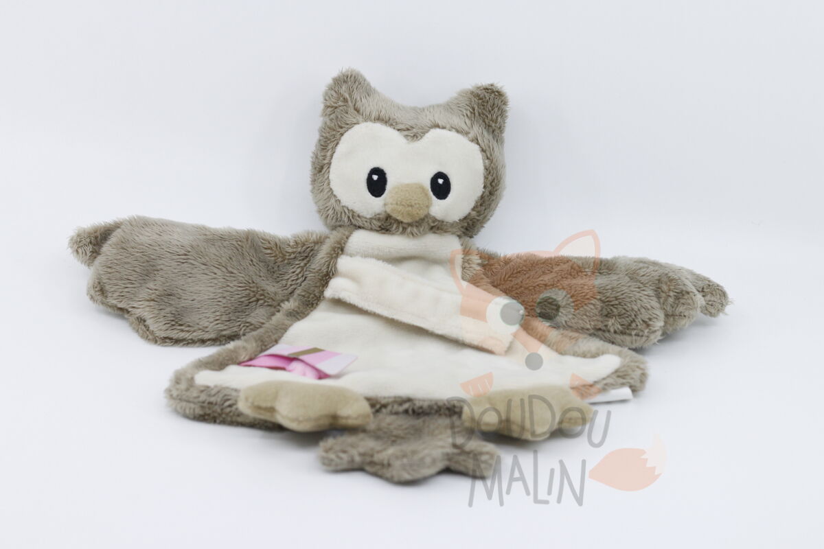 Pericles - chouette hibou beige marron 20 cm 