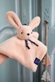  - lapin dorlotin fabriqué en france - plat beige 25 cm 