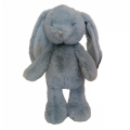  - superdoux lapin - peluche bleu 20 cm 