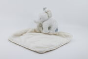  - ferdinand léléphant - peluche avec blanc beige 30 cm 