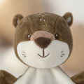  lilou loutre marron blanc 30 cm 