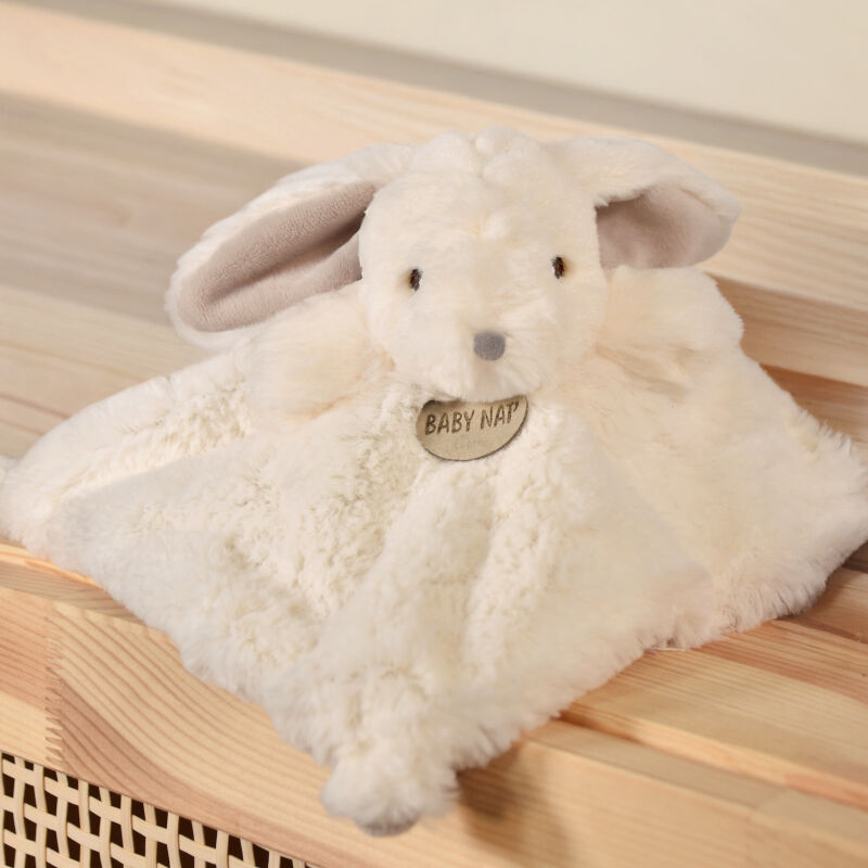  - les flocons - plat lapin blanc 25 cm 