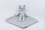 Obaïbi - plat raton laveur rayé gris blanc 30 cm 