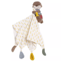  - peluche loutre avec lange coton 30 cm 