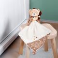  - je brille dans nuit - peluche avec ours marron blanc 25 cm 