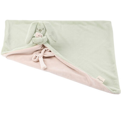  - lapidou - couverture lapin vert tilleul 50 x 50 cm 