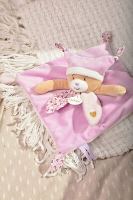  - brioche lours - plat violet blanc coeur 24 cm 