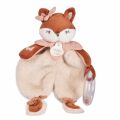  - mina the fox - comforter with rattle beige pink 18 cm  