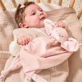  - fanfan - maxi éléphant côtelé rose 40 cm 
