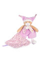  - brioche the bear - plush with comforter purple white 22 cm 