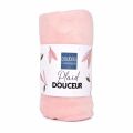  - couverture plaid polaire rose 70 x100 cm 