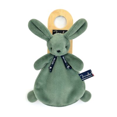  - lapin dorlotin fabriqué en france - vert sauge 25 cm 