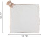  - fluffy vache - couverture avec peluche - 50 x 50 cm 
