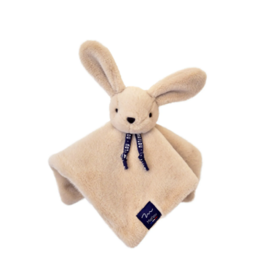  - lapin dorlotin fabriqué en france - plat beige 25 cm 