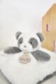  - mon ptit panda baby comforter white grey 25 cm 