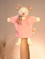  - poetiques - comforter handpuppet mouse pink 25 cm 