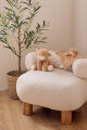  - fluffy vache - plat marron 25 cm 