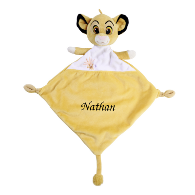  - simba the lion - comforter yellow white flower 30 cm 
