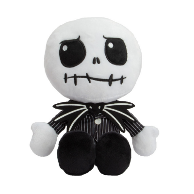  - jack skellington - peluche noir blanc 25 cm 