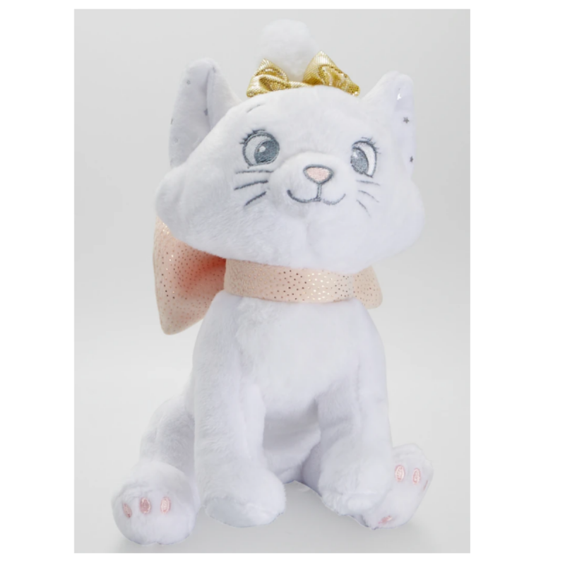  - marie chat - peluche blanc rose 15 cm 