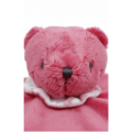  - plat ours rose framboise toile jouy 25 cm 