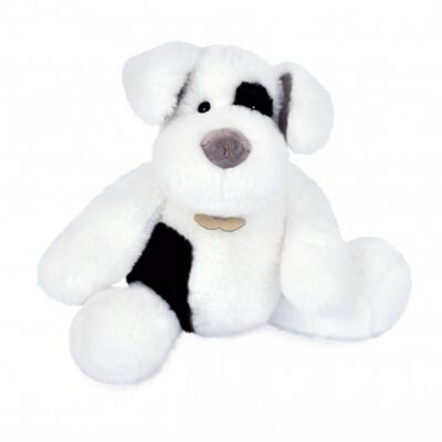  - noopy chien - peluche blanc noir 30 cm 