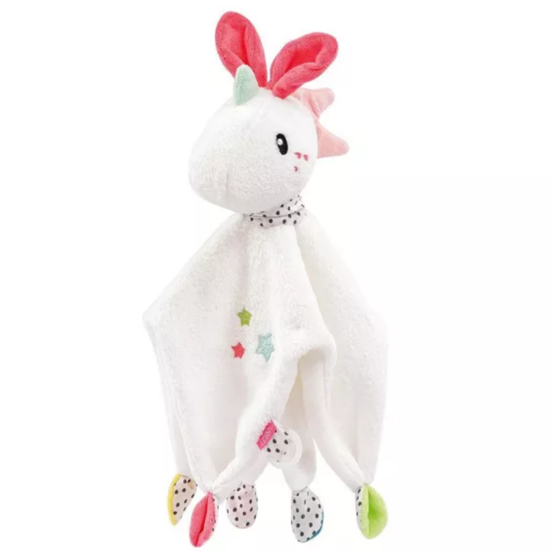  - licorne plat étoile blanc rose 40 cm 