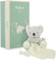  - petit songe - peluche koala gris avec lange 25 cm 