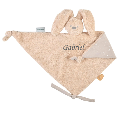  lapidou maxi lapin bouclette luminescent beige sable 40 cm 
