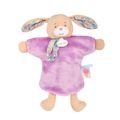  - poetiques - comforter handpuppet rabbit purple 25 cm 