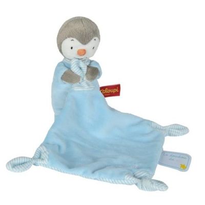 Tchoupi pingouin - peluche avec bleu 25 cm 