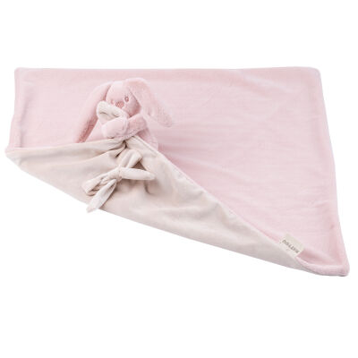  - lapidou - couverture lapin rose ppudré 50 x 50 cm 