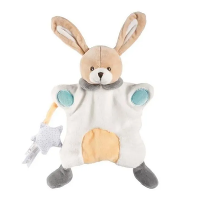 Chicco - marionnette chien blanc jaune vert étoile 25 cm 